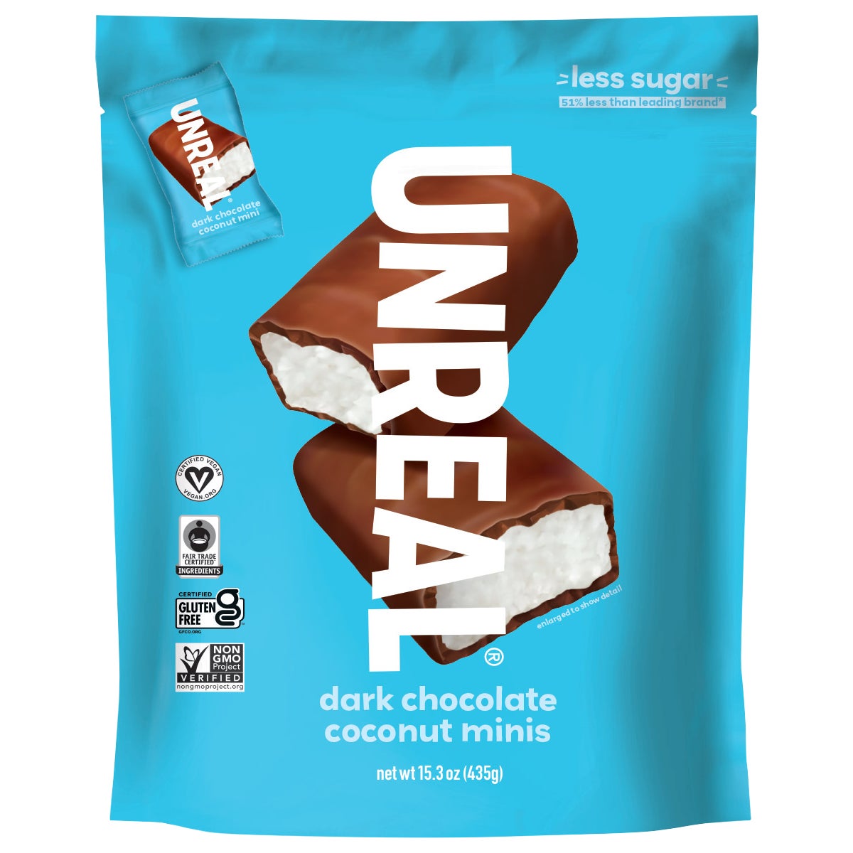 미국직구 UNREAL Dark Chocolate Coconut Minis, 15.3 oz