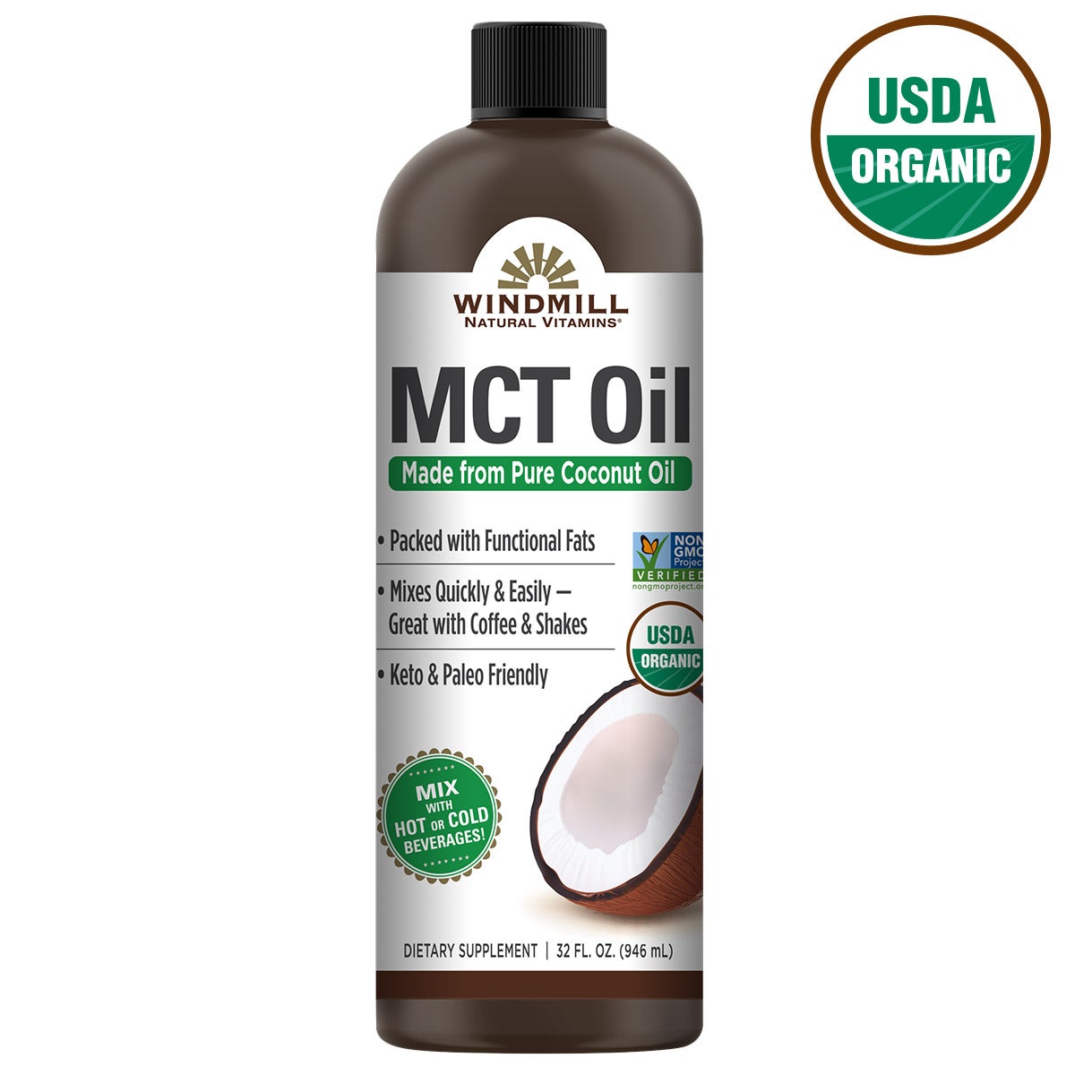 미국직구 Windmill USDA 946ml / Windmill USDA Organic MCT Oil, 946ml 4