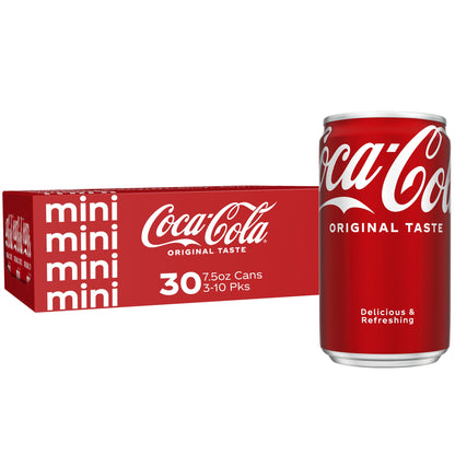 미국직구 코카콜라 Original Taste Mini Cans, 7.5 fl oz, 30 ct