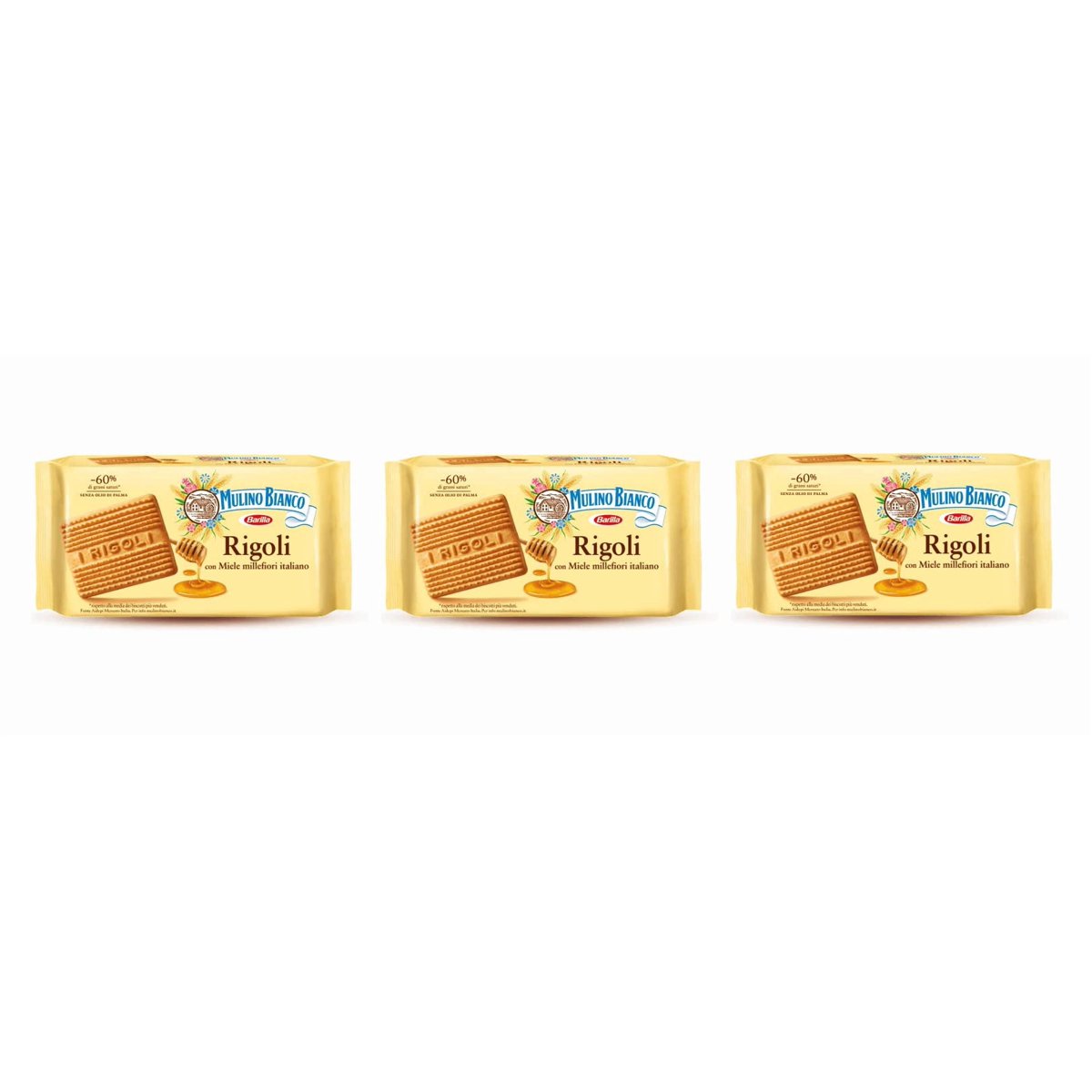 미국직구 3x Mulino Bianco 과자 397g 3팩 / 3x | Mulino Bianco Rigoli 397g (400G) Pack Of 3 & 2x Lo 2