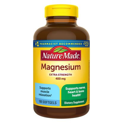 미국직구 네이처메이드 마그네슘 Nature Made Extra Strength Magnesium 400 mg., 180 Softgels