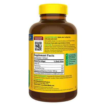 미국직구 네이처메이드 마그네슘 Nature Made Extra Strength Magnesium 400 mg., 180 Softgels
