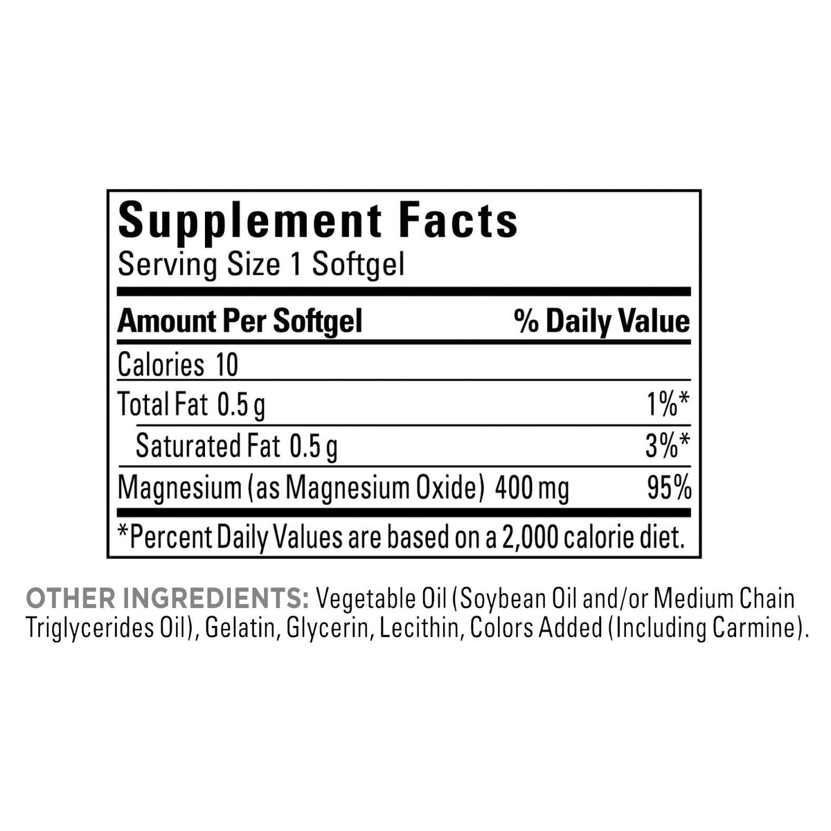 미국직구 네이처메이드 마그네슘 Nature Made Extra Strength Magnesium 400 mg., 180 Softgels