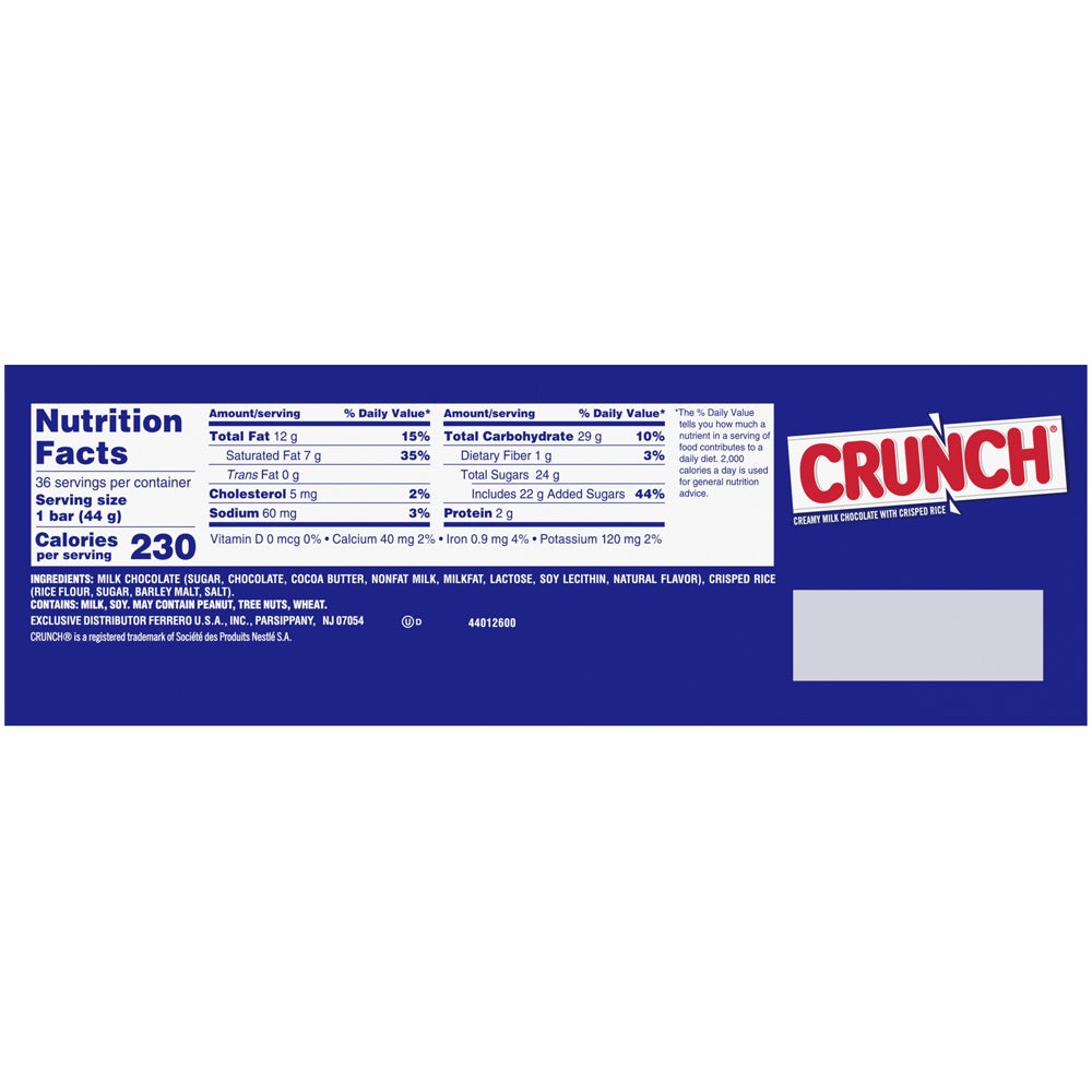 미국직구 Crunch, 1.55 oz, 36 ct