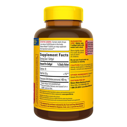 미국직구 네이처메이드 코큐텐 Nature Made CoQ10 400 mg., 90 Softgels