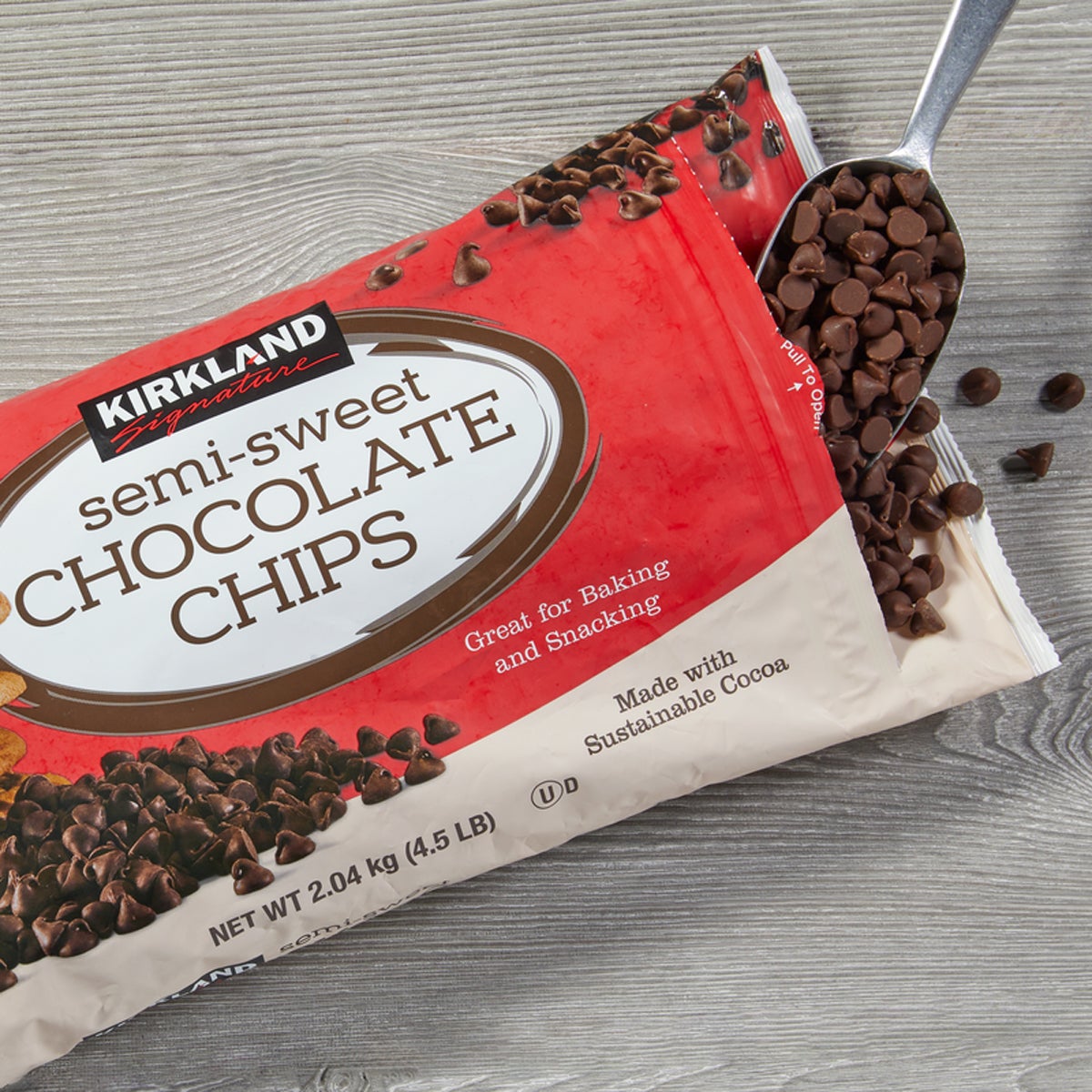 미국직구 Kirkland Signature Chocolate Chips, Semi-Sweet, 4.5 lbs