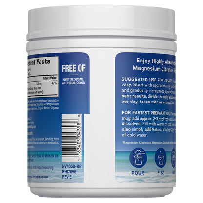 미국직구 마그네슘 Natural Vitality Calm Magnesium Citrate + Glycinate Powder, 20 Ounces
