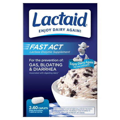 미국직구 액트 생활건강 Lactaid Fast Act Lactose Intolerance Relief Enzyme Supplement, 120 Caplets