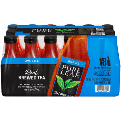 미국직구 Pure Leaf Real Brewed Black Tea, Sweet Tea, 16.9 fl oz, 18 ct