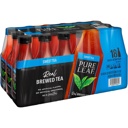 미국직구 Pure Leaf Real Brewed Black Tea, Sweet Tea, 16.9 fl oz, 18 ct