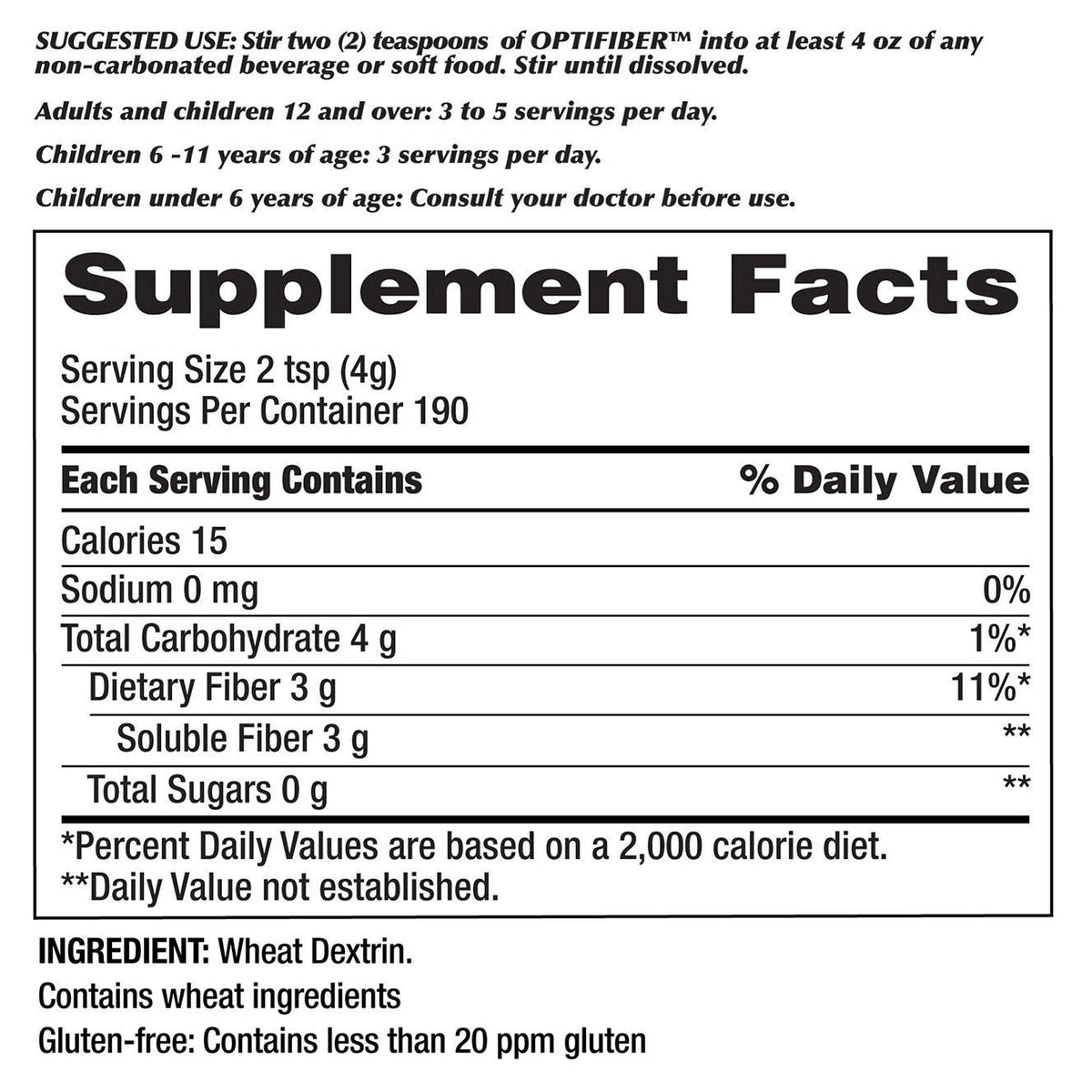 미국직구 커클랜드 식이섬유 Kirkland Signature OPTIFIBER, 26.8 Ounces 190 Servings