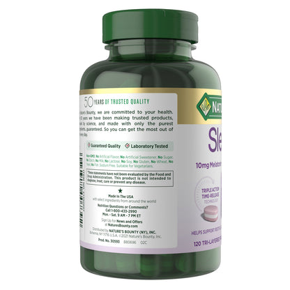 미국직구 네이처스바운티 멜라토닌 Nature's Bounty Sleep3 10 mg. Melatonin, 120 Tablets