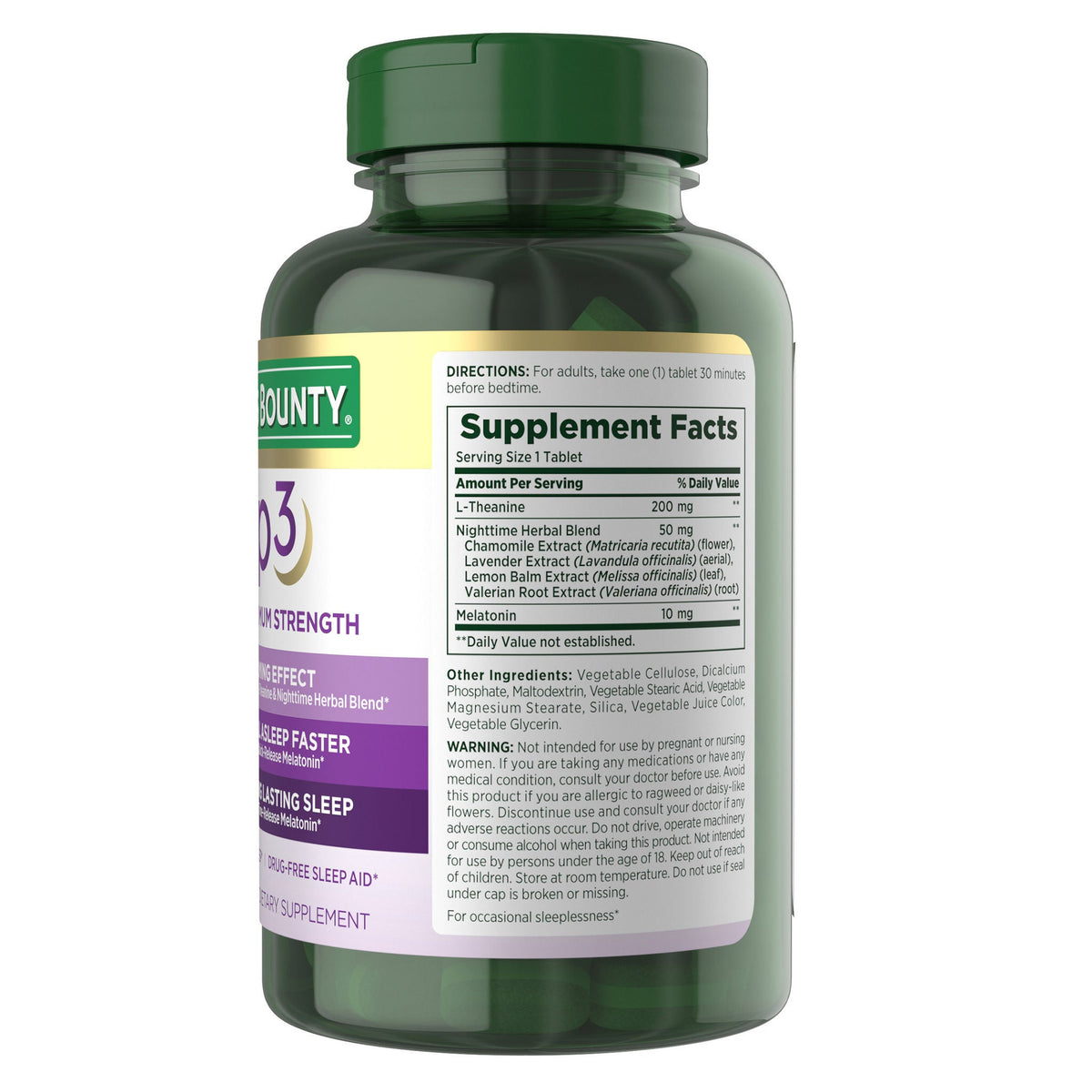 미국직구 네이처스바운티 멜라토닌 Nature's Bounty Sleep3 10 mg. Melatonin, 120 Tablets