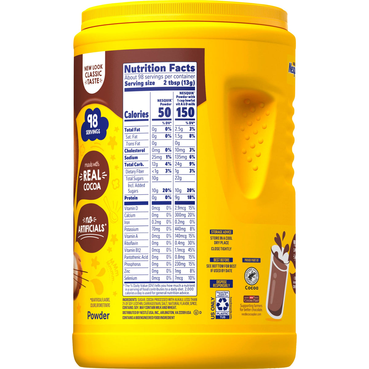 미국직구 Nesquik Drink Mix, Chocolate, 44.9 oz