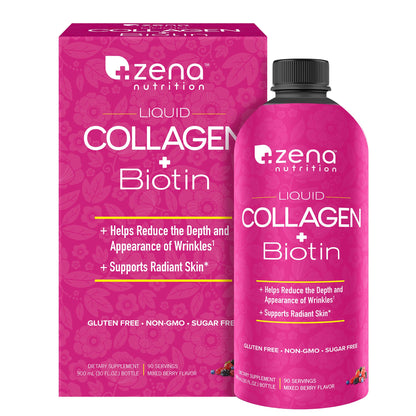 미국직구 콜라겐 Zena Liquid Collagen + Biotin, 30 Fluid Ounces