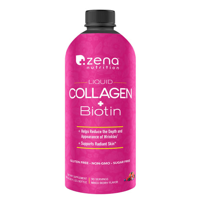 미국직구 콜라겐 Zena Liquid Collagen + Biotin, 30 Fluid Ounces