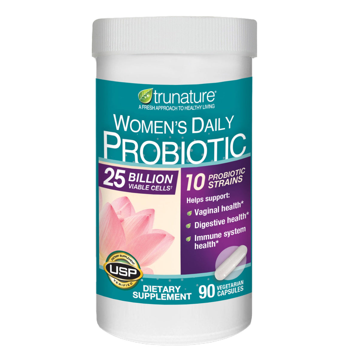 미국직구 트루네이처 유산균 trunature Women's Daily Probiotic, 90 Vegetarian Capsules
