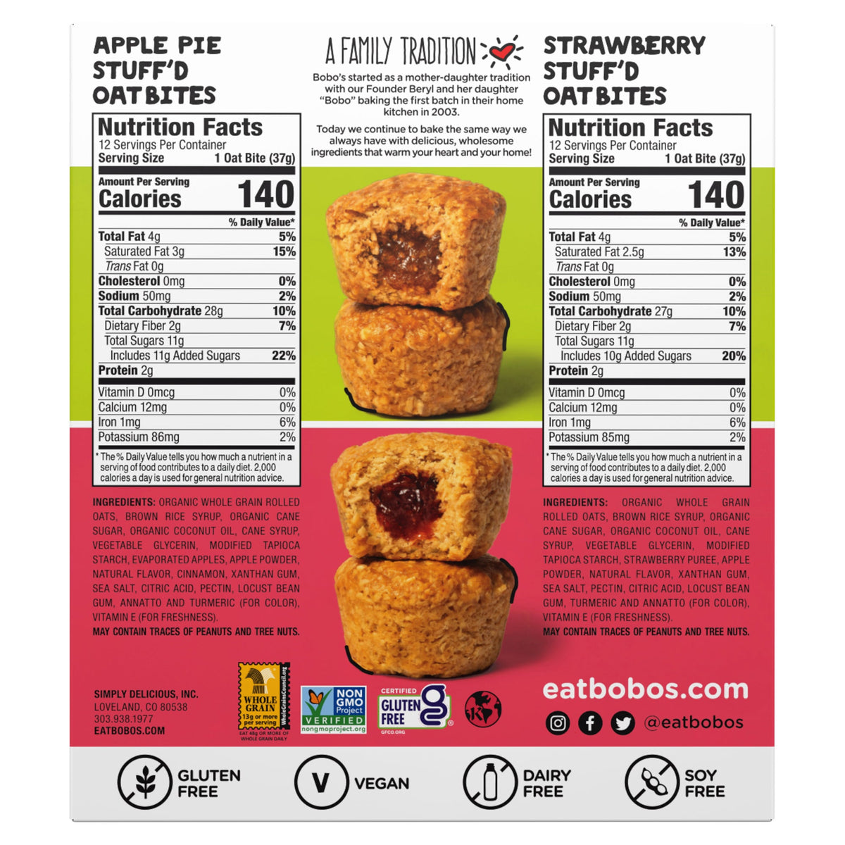미국직구 Bobo's Oat Bites, Variety Pack, 1.3 oz, 24 ct