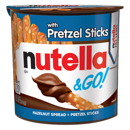 미국직구 Nutella & Go Hazelnut Spread with Pretzel Sticks, 1.9 oz, 16 ct