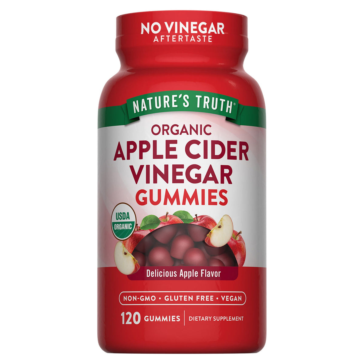 미국직구 애플사이다비니거 Nature's Truth Organic Apple Cider Vinegar 500 mg., 120 Gummies