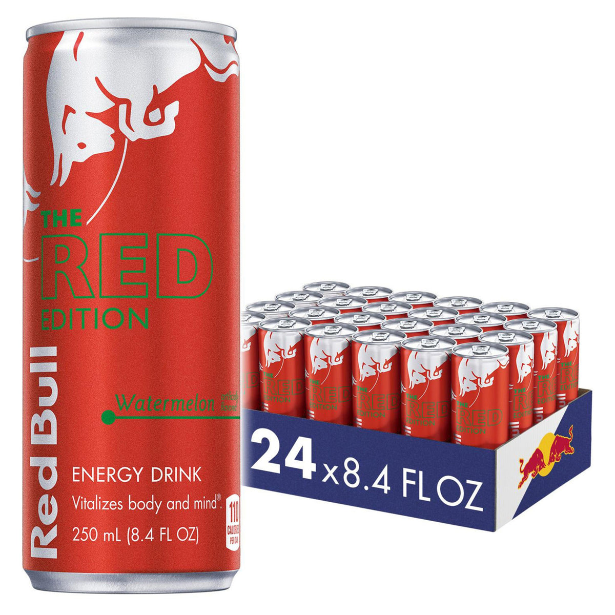 미국직구 Red Bull Red Edition Energy Drink, Watermelon, 8.4 fl oz, 24 ct