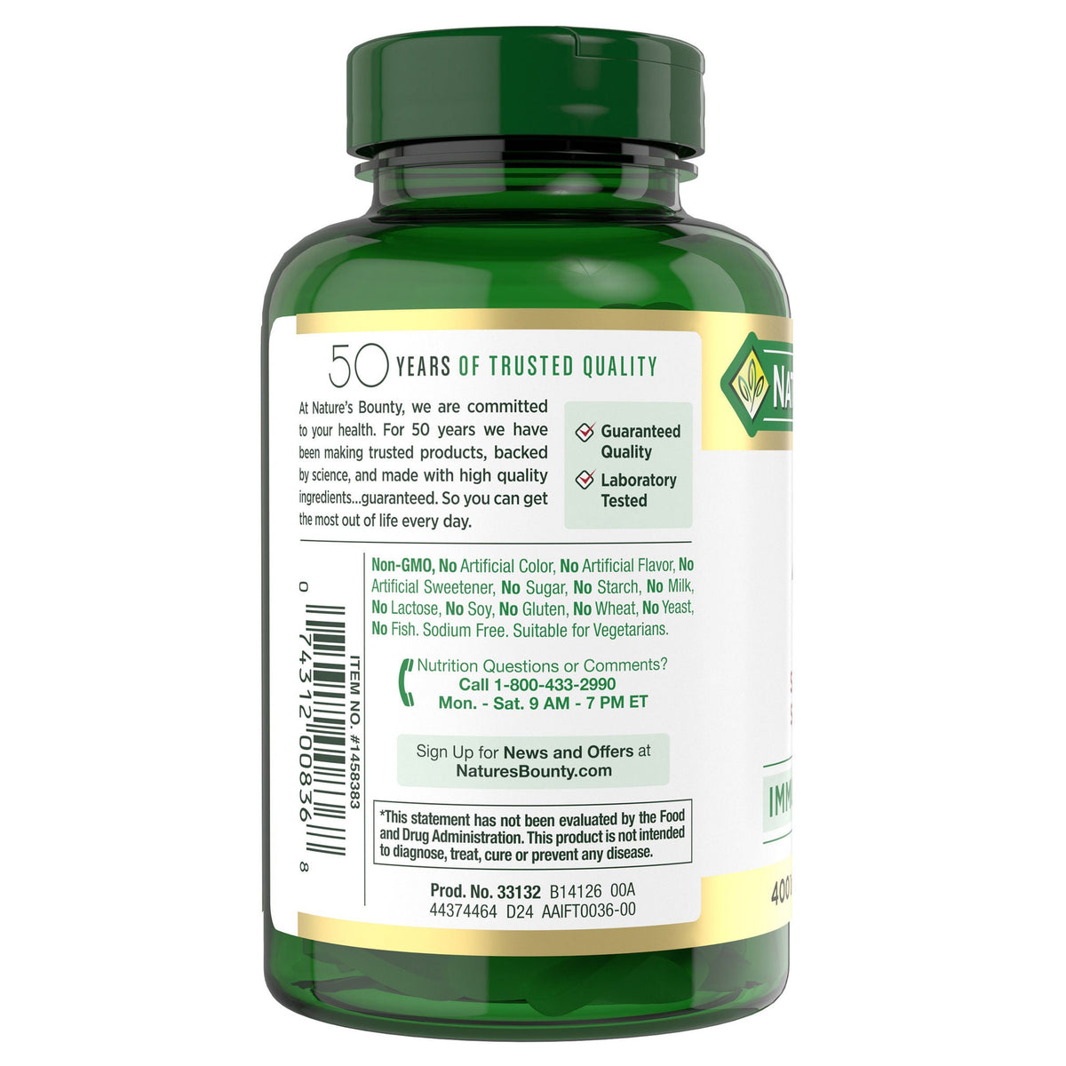 미국직구 네이처스바운티 아연 Nature's Bounty Zinc 50 mg, 400 Caplets