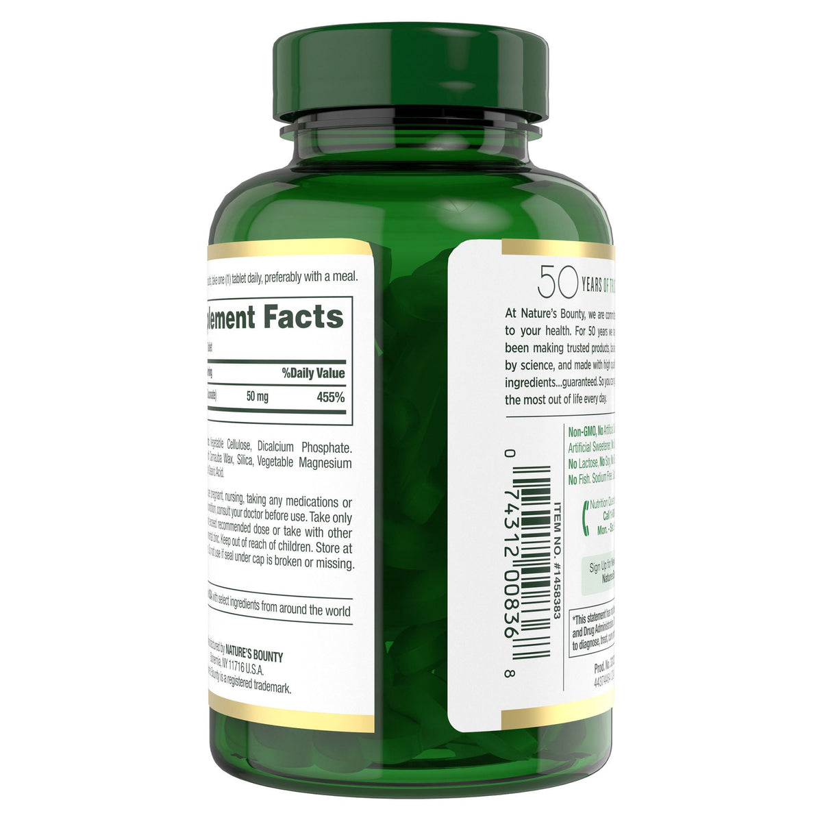 미국직구 네이처스바운티 아연 Nature's Bounty Zinc 50 mg, 400 Caplets