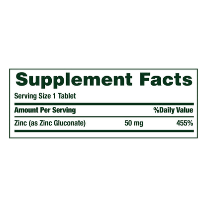 미국직구 네이처스바운티 아연 Nature's Bounty Zinc 50 mg, 400 Caplets