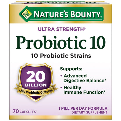 미국직구 네이처스바운티 유산균 Nature's Bounty Ultra Strength Probiotic 10, 70 Capsules