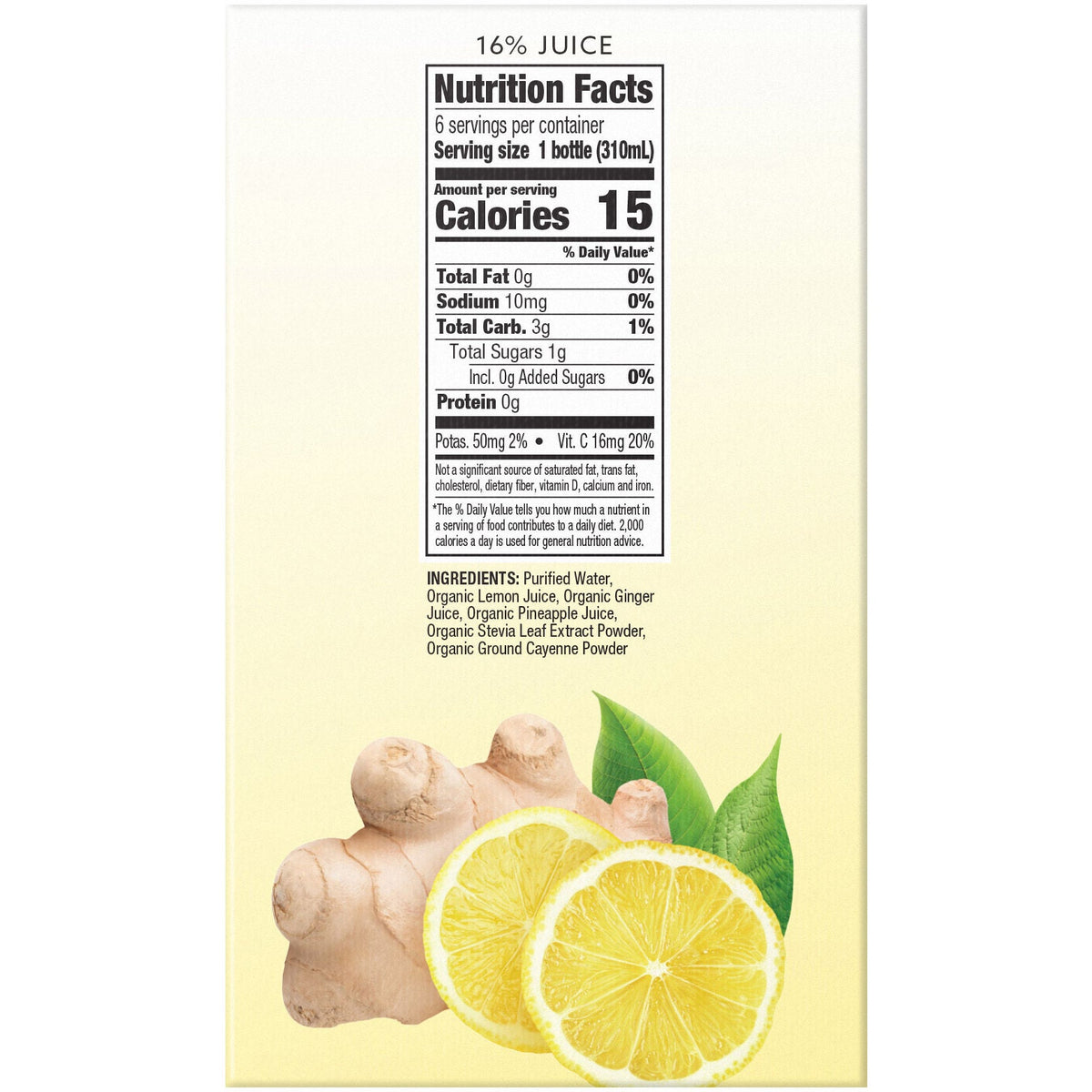 미국직구 Suja Organic Cold-Pressed Ginger Love Lemonade, 10.5 fl oz, 6 ct