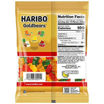 미국직구 하리보 Goldbears Gummi Candy, 5 oz, 12 ct