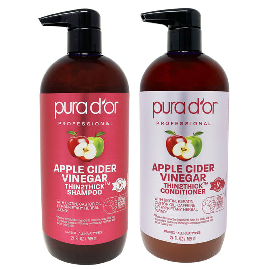 미국직구 Pura d'or Apple 샴푸 / Pura d'or Apple Cider Vinegar Thin2Thick Clarifying and Detoxing Shamp 1