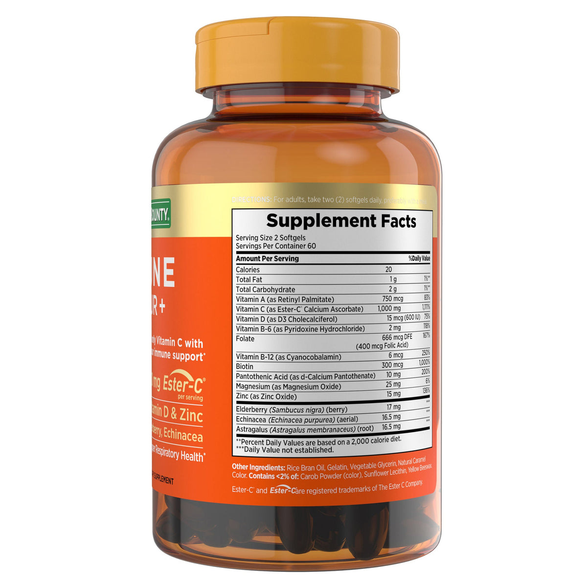 미국직구 네이처스바운티 영양제 Nature's Bounty Immune 24 Hour +, 120 Softgels