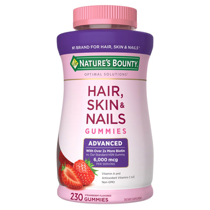 미국직구 네이처스바운티 영양제 Nature's Bounty Hair, Skin and Nails Advanced, 230 Gummies