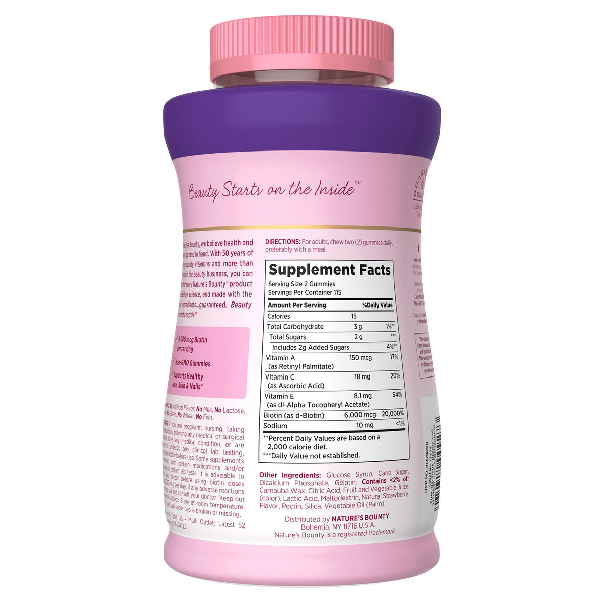미국직구 네이처스바운티 영양제 Nature's Bounty Hair, Skin and Nails Advanced, 230 Gummies