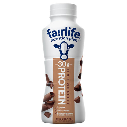 미국직구 페어라이프 단백질 쉐이크 음료 초콜릿 Fairlife Nutrition Plan, 30g Protein Shake, Chocolate, 11.5 fl oz, 18-pack
