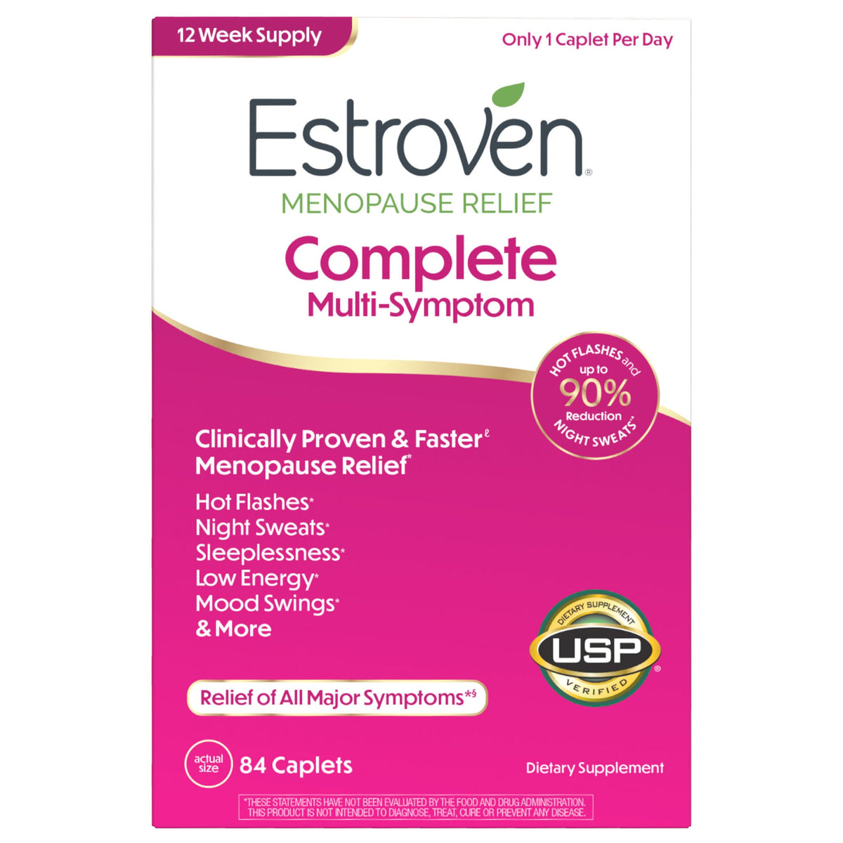 미국직구 에스트로븐 영양제 Estroven Complete Multi-Symptom Menopause Relief, 84 Caplets