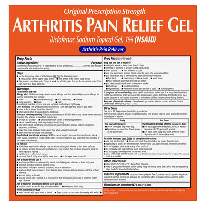 미국직구 커클랜드 외용 파스·겔 Kirkland Signature Arthritis Pain Relief Gel, Diclofenac Sodium Topical Gel 1%, 15.87 Ounces