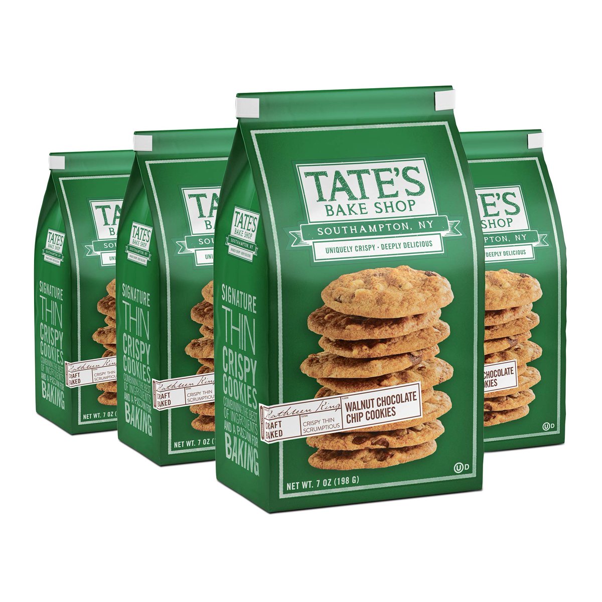 미국직구 3 Pack Tates 초콜릿 198g 3팩 / 3 Pack | Tates Bake Shop Walnut Chocolate Chip Cookies, 4  2