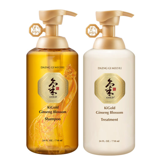 미국직구 Daeng Gi Meo 샴푸 / Daeng Gi Meo Ri Ki Gold Ginseng Blossom Shampoo & Treatment Set 1