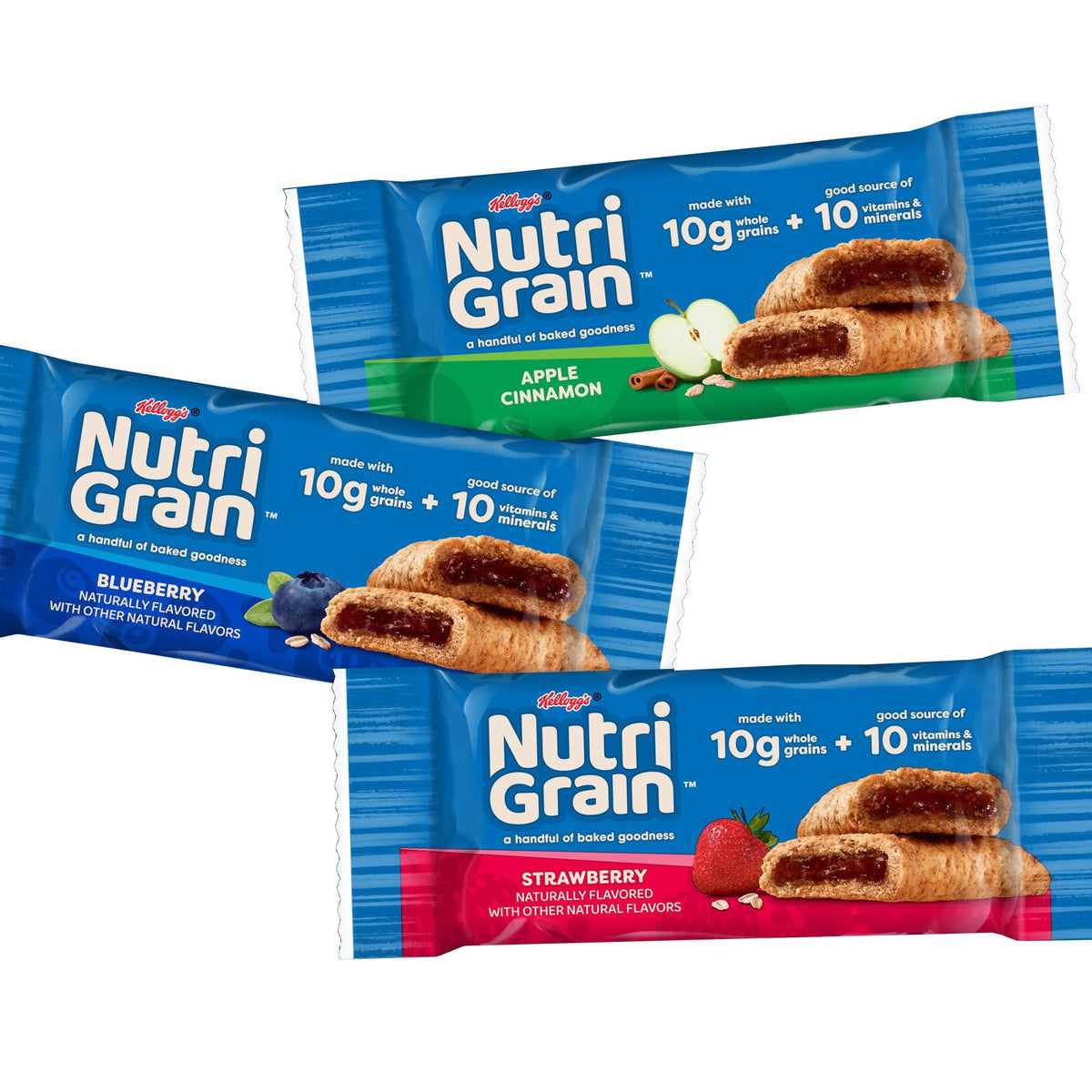 미국직구 Nutri-Grain Breakfast Bars, Variety Pack, 1.3 oz, 64 ct