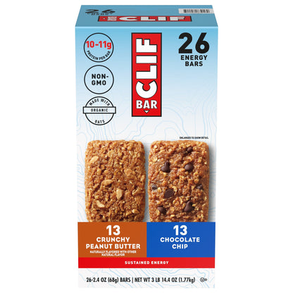 미국직구 CLIF BAR Energy Bar, Variety Pack, 2.4 oz, 26 ct