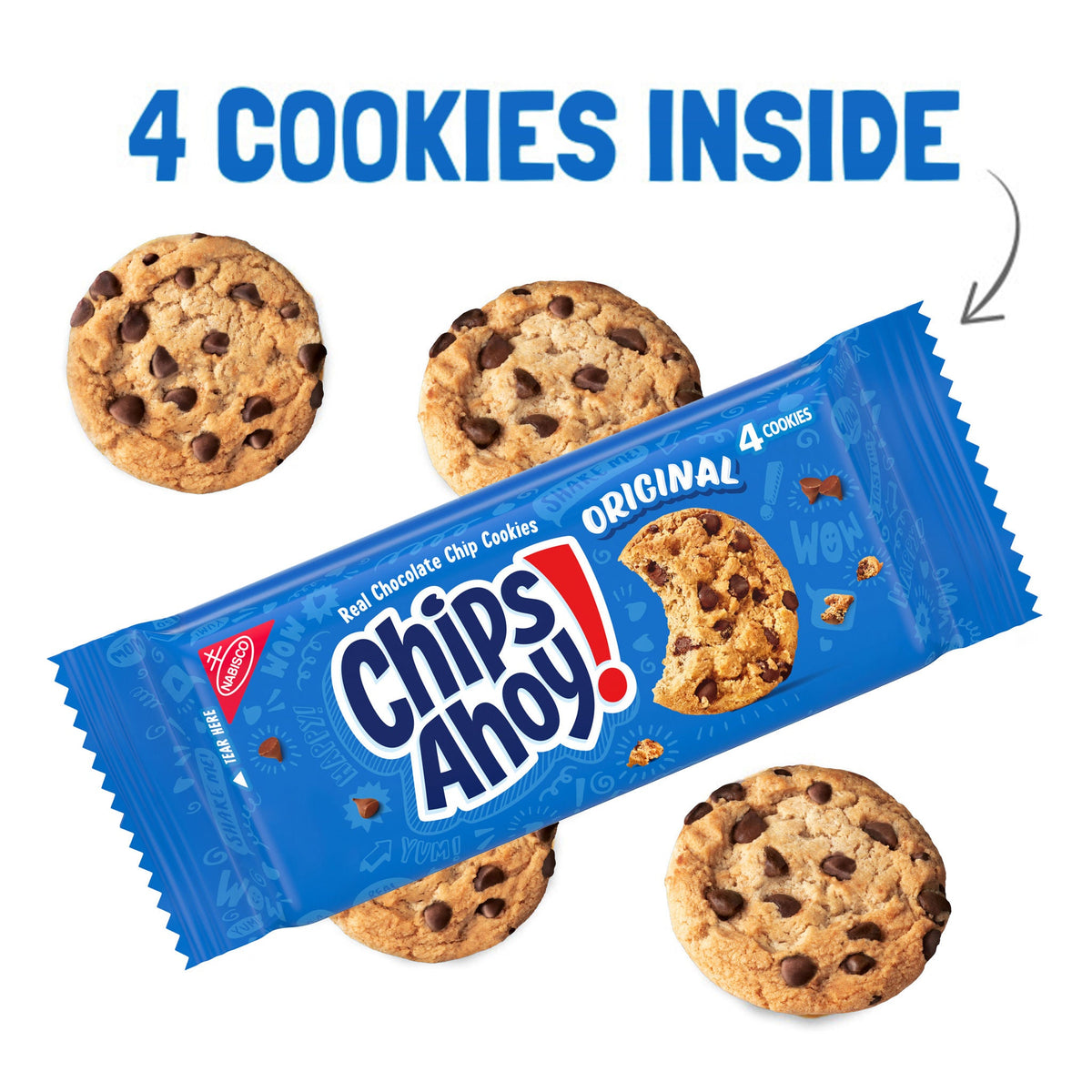 미국직구 칩스아호이 ! Chocolate Chip Cookies, Original, 1.55 oz, 24 ct