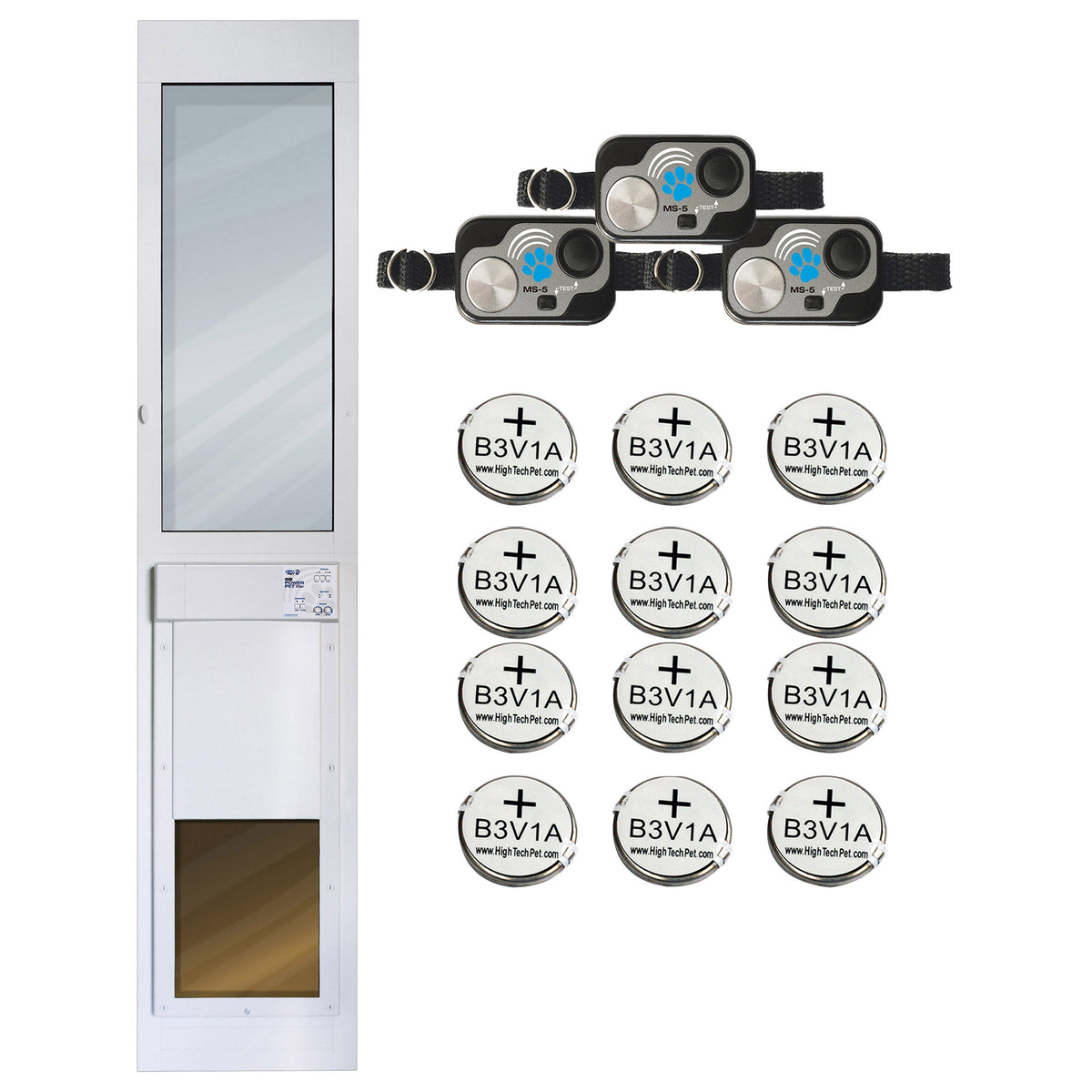 미국직구 펫용품 High Tech Pet Large Tall Sliding Wi-fi Pet Door PX2-STE-WF