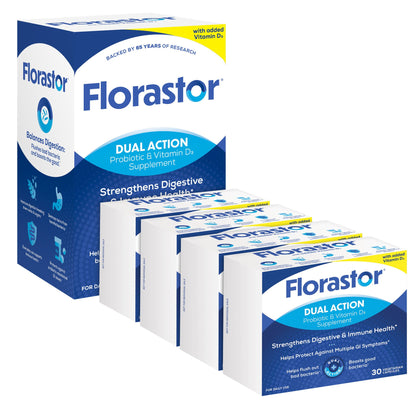 미국직구 플로라스토 유산균 Florastor Daily Probiotic with Vitamin D3, 120 Vegetarian Capsules