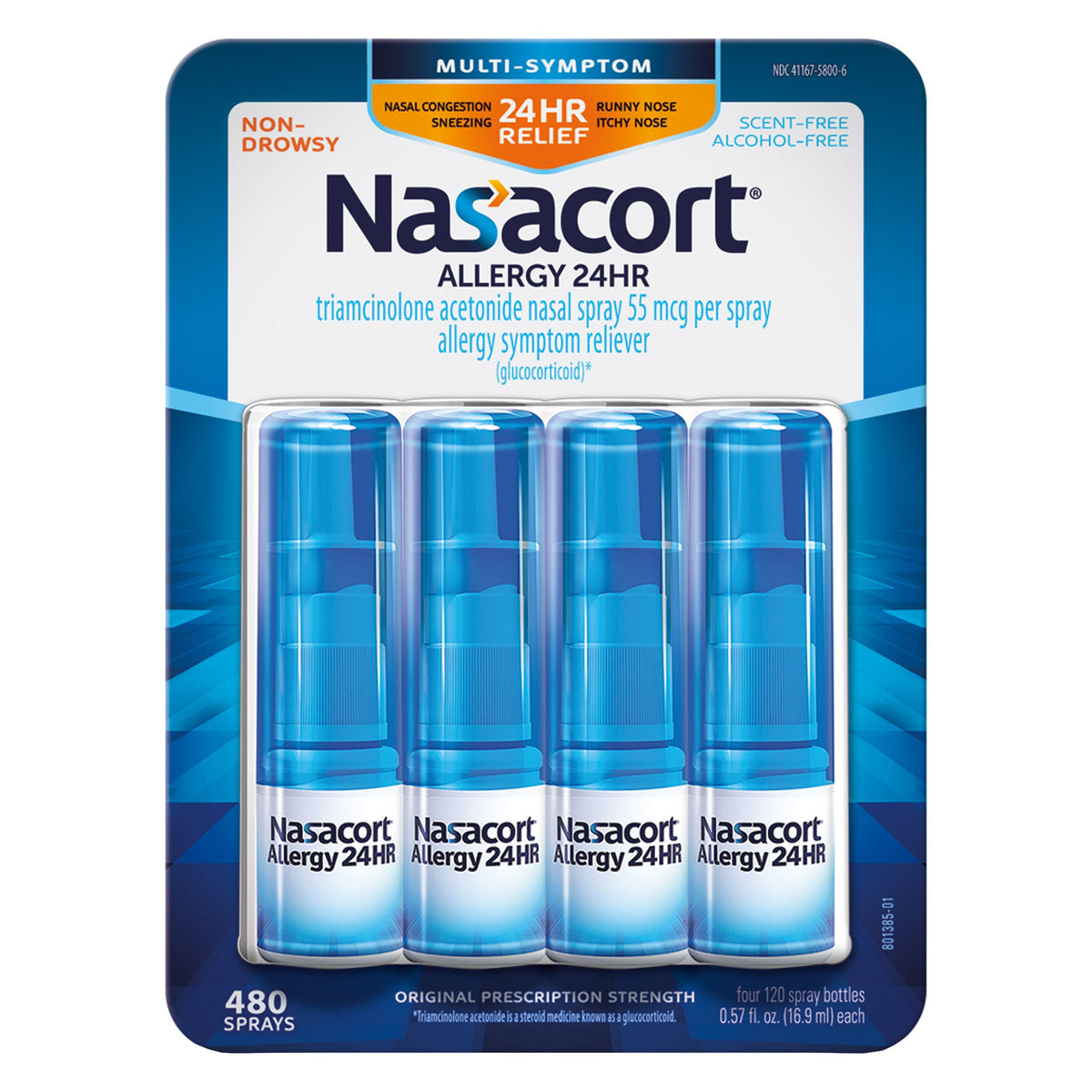 미국직구 나자코트 알레르기약 Nasacort Allergy 24 HR, 480 Metered Sprays