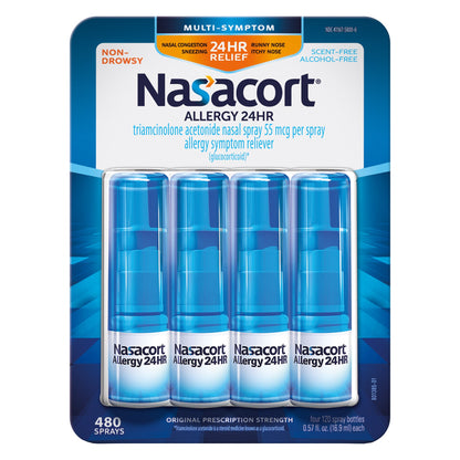 미국직구 나자코트 알레르기약 Nasacort Allergy 24 HR, 480 Metered Sprays