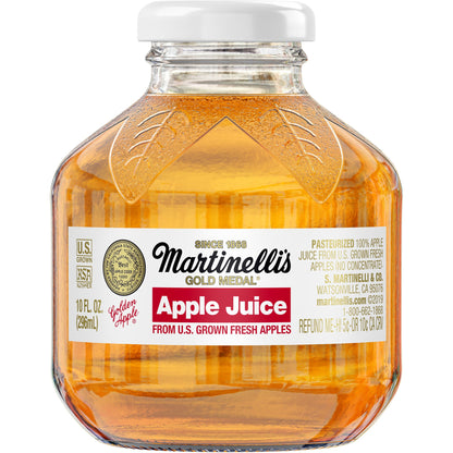 미국직구 Martinelli's 100% Apple Juice, 10 fl oz Glass Bottle, 24 ct