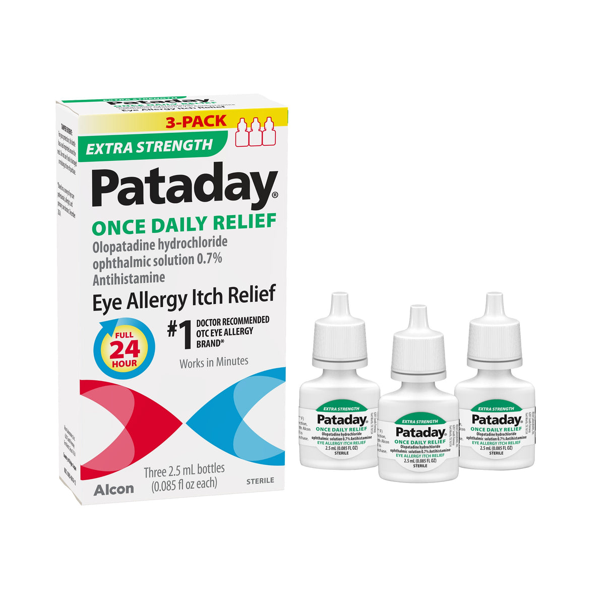 미국직구 파타데이 인공눈물 Pataday Extra Strength Once Daily Antihistamine Eye Drops, 7.5 ml