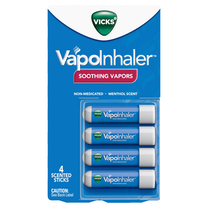 미국직구 생활건강 Vicks VapoInhaler Soothing Vapors, 4 Scented Sticks